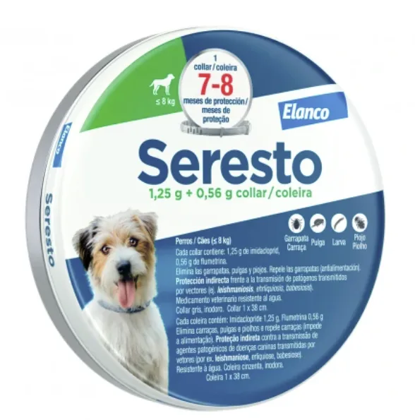 Seresto 4,50 g + 2,03 g collar medicamentoso para perros >8 kg