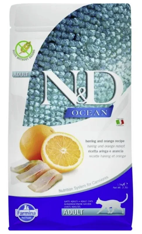 Farmina ND Cat Ocean con arenque y naranja 10kg